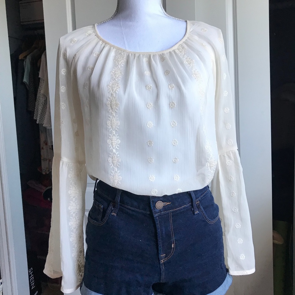 Cream blouse